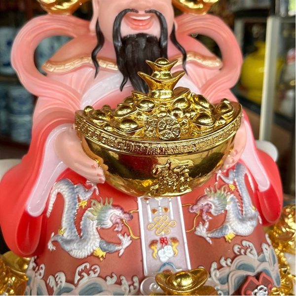 Tượng Thần Tiền Thiềm Thừ Bột Đá Đỏ