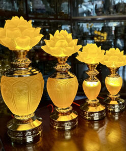 Đèn Thò 1 Lưu Ly Bầu Tròn