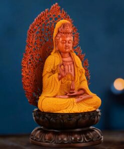 Tượng Phật Bà Quan Âm Gỗ Dát Kim