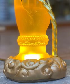 Đèn Thờ Hoa Sen Lưu Ly Tay Phật Cầm Hoa