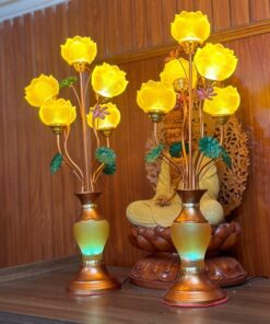 Đèn Thờ Hoa Sen Lưu Ly Thân Ngọc A23