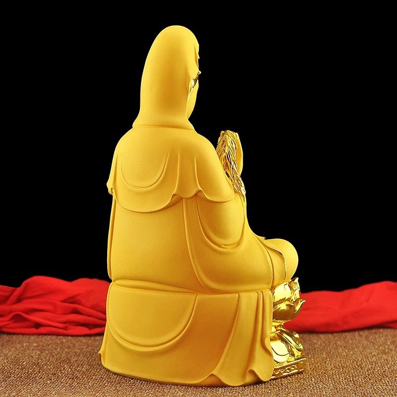 Tượng Phật Bà Quan Âm Composite Vàng