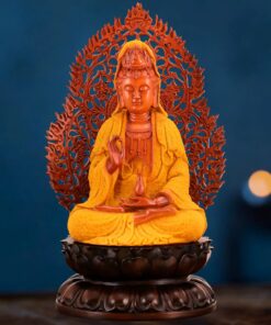 Tượng Phật Bà Quan Âm Gỗ Dát Kim