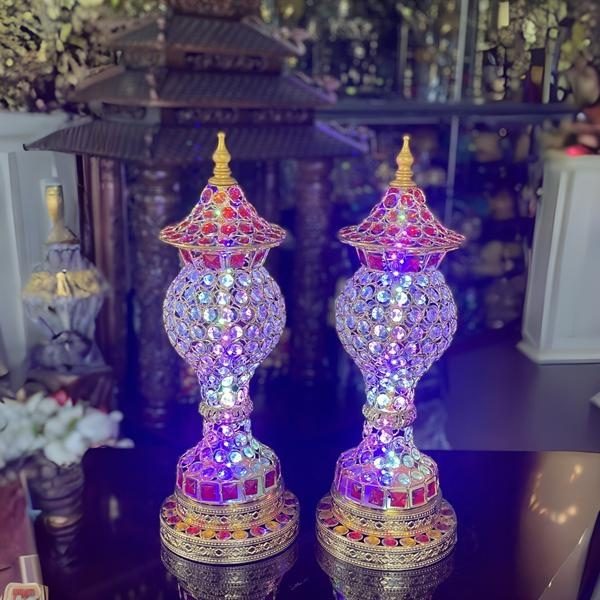 Đèn Thờ Chóp Thân Pha Lê