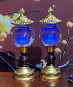 Đèn Thờ 1 Bông Chóp Cầu Hoa Sen