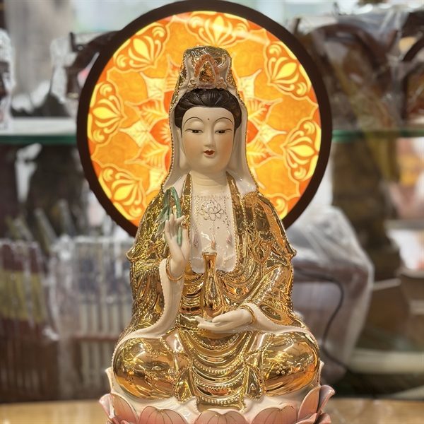 Đèn Hào Quang Tranh Trúc Chỉ Mandala