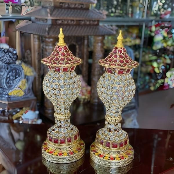 Đèn Thờ Chóp Thân Pha Lê