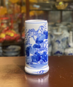 Ống Hương Hoa Sen Men Trắng