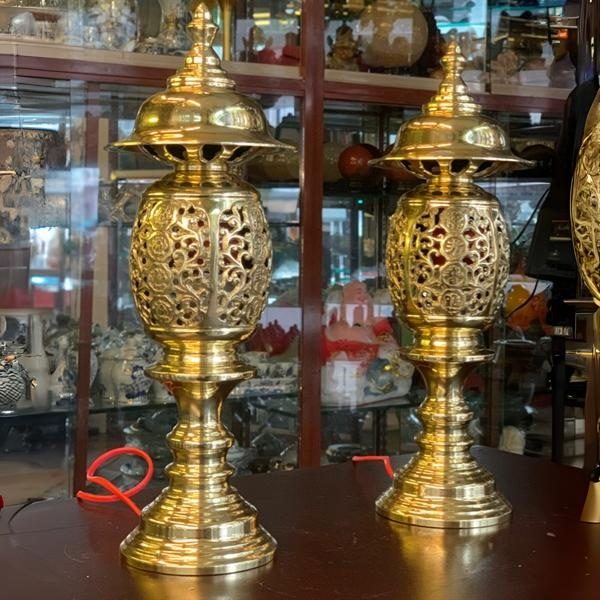 Đèn Thờ Quả Dứa Đồng Vàng