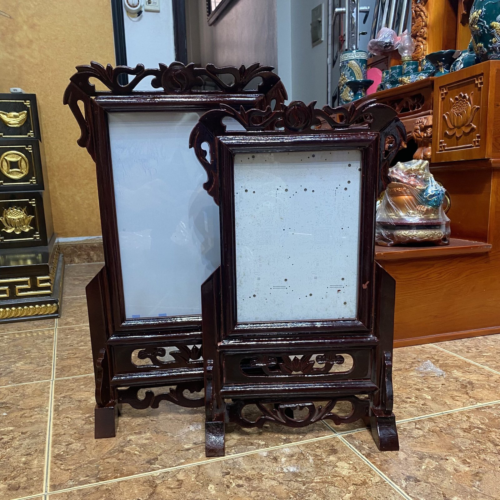 Khung Ảnh Thờ Gỗ Mít