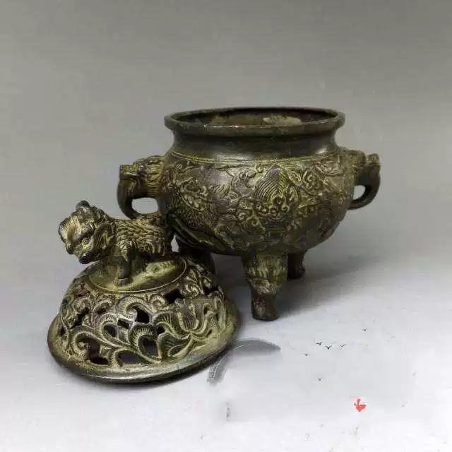 Đốt Trầm Đồng Nắp Hổ