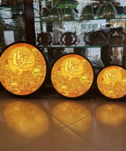 Đèn Hào Quang Tranh Trúc Chỉ Chữ Phúc