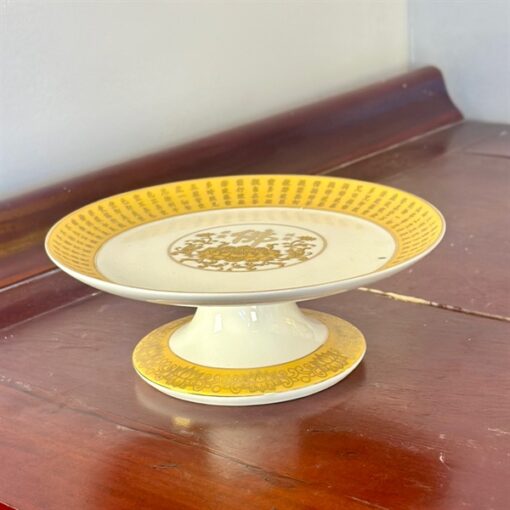 Mâm Bồng Thờ Sứ Bát Nhã Tâm Kinh Vàng