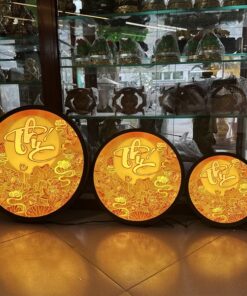 Đèn Hào Quang Tranh Trúc Chỉ Chữ Phúc