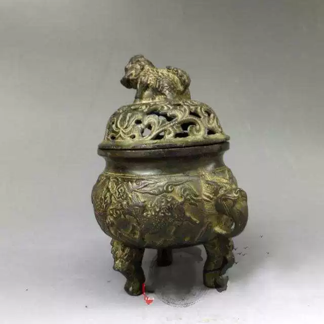 Đốt Trầm Đồng Nắp Hổ