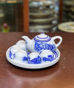 Bộ Âm Chén Trà Thờ Men Lam