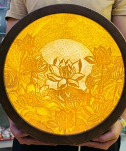 Tranh Hào Quang Trúc Chỉ Cao Cấp
