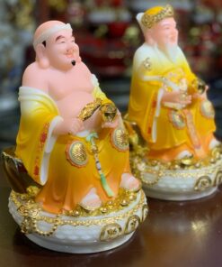 Tượng Thần Tài Thổ Địa Đá Vàng TD10