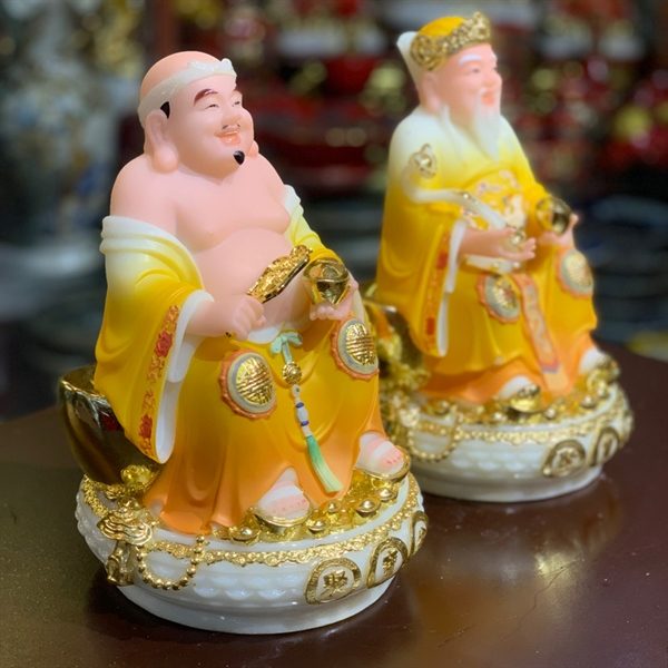 Tượng Thần Tài Thổ Địa Đá Vàng TD10