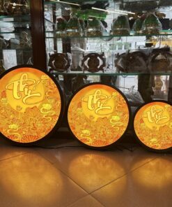 Đèn Hào Quang Tranh Trúc Chỉ Chữ Phúc
