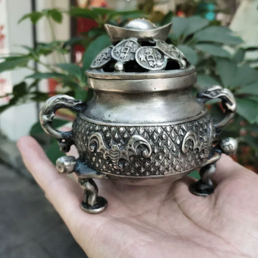 Đốt Trầm Đồng Thỏi Tiền Vàng