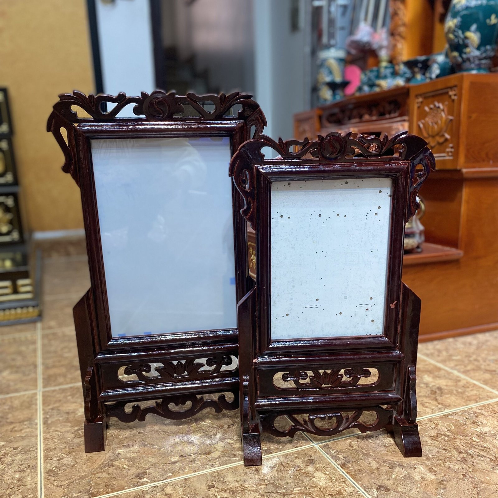 Khung Ảnh Thờ Gỗ Mít