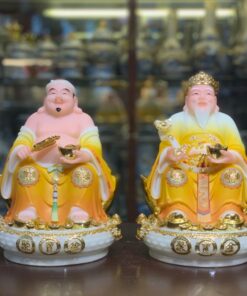 Tượng Thần Tài Thổ Địa Đá Vàng TD10
