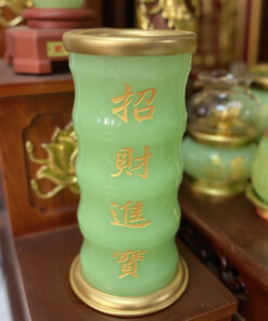 Ống Hương Lưu Ly Xanh Bọc Đồng