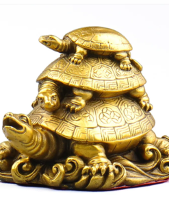 Tượng Rùa Cõng Nhiều Con Đồng Phong Thủy