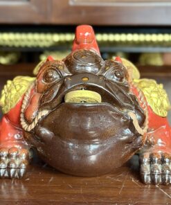 Cóc Thiềm Thừ Sứ Tử Sa Đỏ